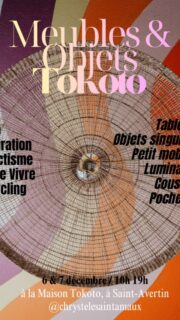 Depuis l’ouverture de la Maison Tokoto il y a trois ans, qui a métamorphosé mon atelier d’artiste en espace atypique privatisable, ma carrière artistique prend un tournant passionnant. Mon travail évolue vers une intégration plus vaste de mon univers, un travail plus immersif, comme une véritable exploration de style dans l’espace. Je mets toute mon énergie et ma passion dans cette évolution, et les collaborations qui en découlent sont incroyablement enthousiasmantes !

À travers ce petit collage de mosaïques peintes à la main, je vous invite à découvrir les pistes de cette nouvelle direction et ce que l’on peut aussi trouver dans mon travail de MOZAÏKS hand made sur les murs. Tout est à découvrir lors de mon prochain évent 👇

MEUBLES & OBJETS TOKOTO
6 & 7 décembre 
10h 19h
à la Maison Tokoto

Mon objectif est de retrouver cette créativité pure, car il y a vingt ans, je passais 80 % de mon temps à créer, alors qu’aujourd’hui, ce temps est réduit à 10-20 %. La communication, l’organisation et la gestion prennent trop de place. J’espère que ce nouvel élan va me dégager plus de temps pour reprendre le chemin de la création !

Et toi, ressens-tu cette évolution dans mon travail ?  As-tu prévu de passer découvrir ou redécouvrir mon univers ? Dis-moi en commentaire comment tu perçois cette nouvelle direction et ce que cela t’inspire.

Votre avis compte énormément pour moi.

À vous lire 🫶

#art #artdvivre #artcontemporain #designupcyclé #colortherapy #mixedmediaart #artisticlifestyle #touraineloirevaĺley #toursmaville #tourscity #artlovers #decolovers